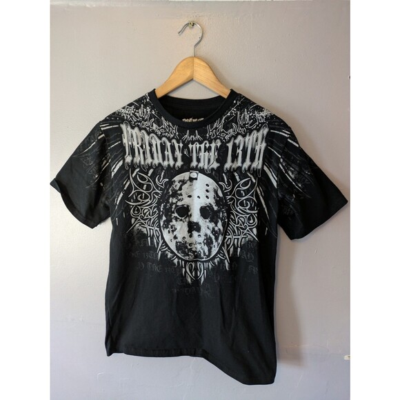 Friday The 13th Jason T Shirt Medium, horror, y2k affliction style grunge, goth - Picture 1 of 4